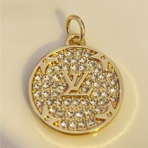 LV Gold and Silver Crystal pendant